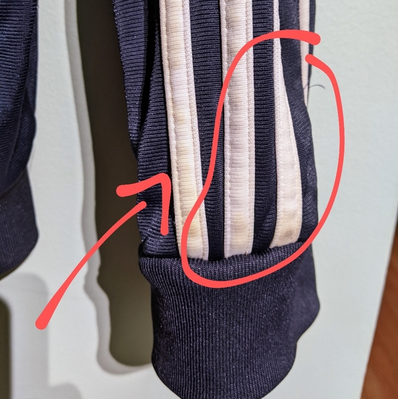 Vintage Adidas dark blue zip up track jacket. Men's medium. - Picture 10 of 14